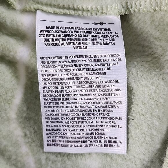 Vans 1966 Big Kids Youth Mind Fleece Short Celadon Green White Tie Dye Size XL - Picture 11 of 14